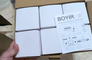 Pack 6 Focos LED Boyir 6W Negros Regulables