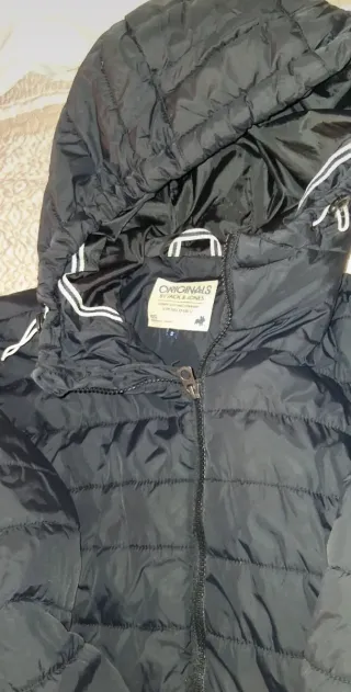 Chaqueta acolchada negra de hombre, Jack&Jones.