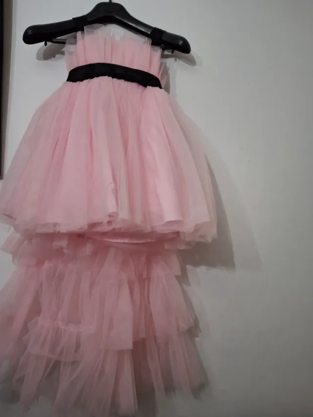 Abito in tulle per bambina rosa