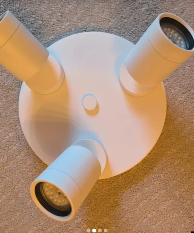 Lámpara Techo Ikea Orientable Blanca