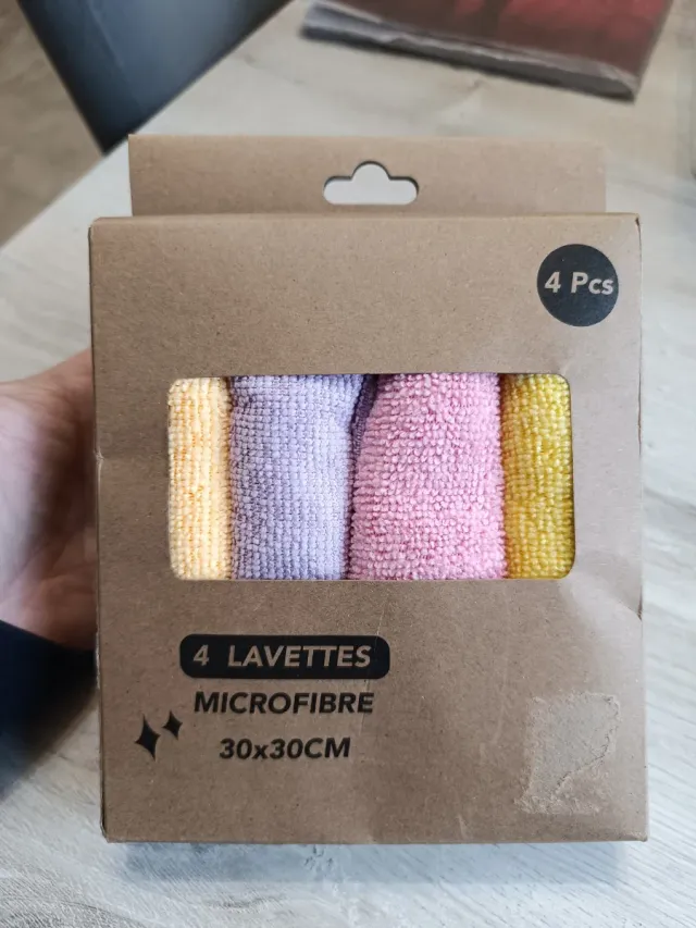 4 Lavette Microfibra 30x30cm