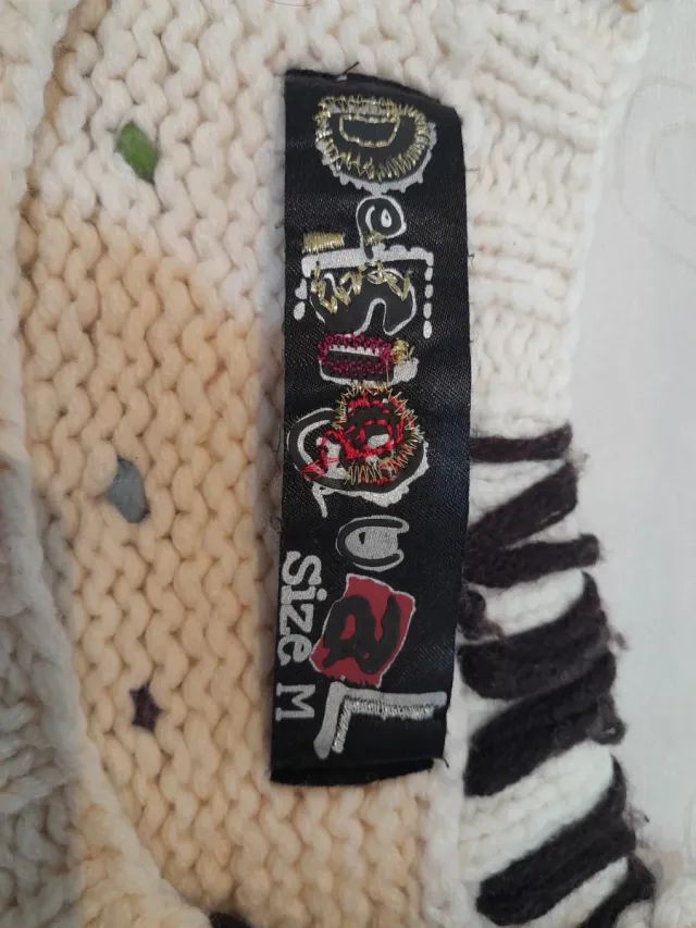 Jersey Desigual M/38/10 Blanco lana media manga