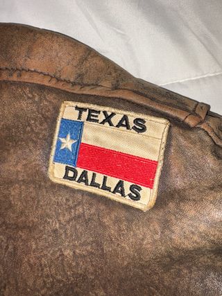 Chaqueta Aviador Cuero Marrón