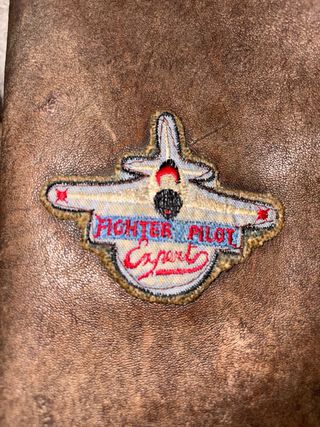 Chaqueta Aviador Cuero Marrón