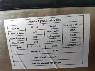 Expositor Refrigerado Pastelería