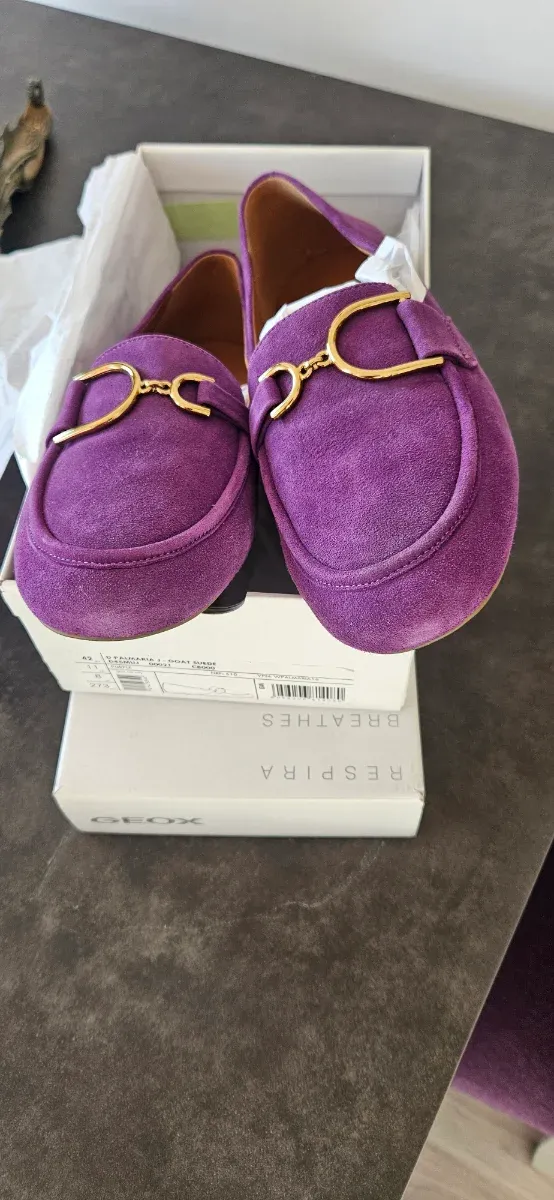 Mocasines Geox Morados Mujer