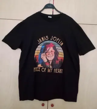 Camiseta Janis Joplin - Piece of My Heart Talla XL