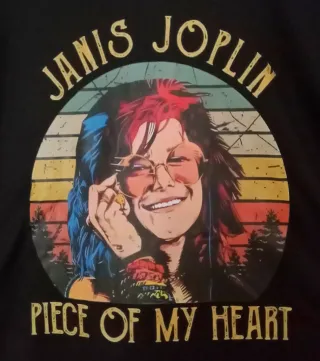 Camiseta Janis Joplin - Piece of My Heart Talla XL