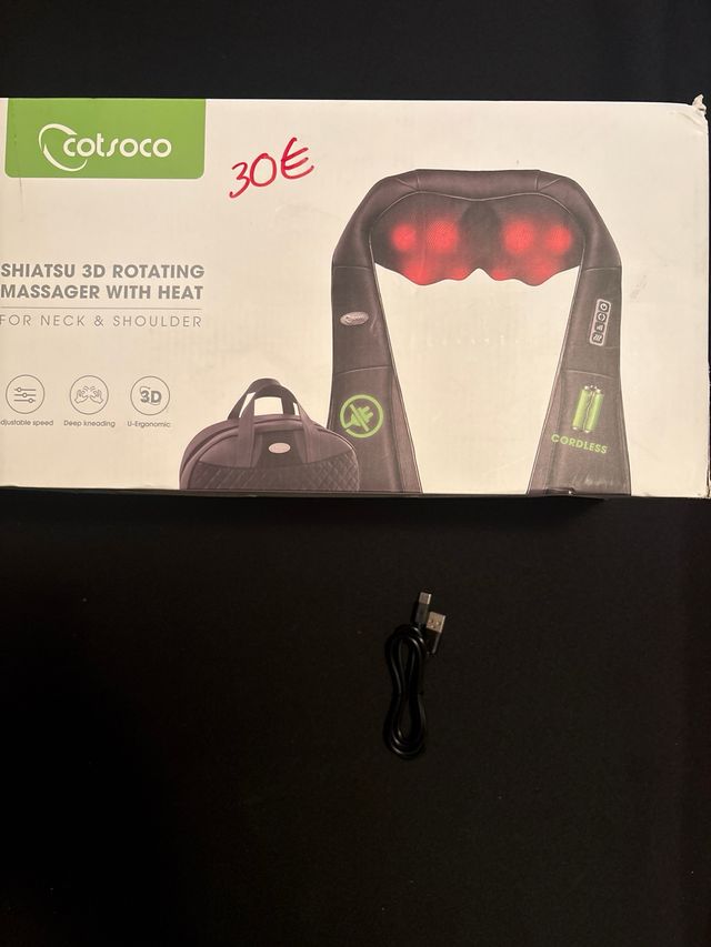 Masajeador Cuello Hombros Shiatsu 3D