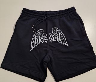 Pantalón corto chándal BLESSED negro (NUEVO)