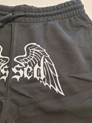 Pantalón corto chándal BLESSED negro (NUEVO)