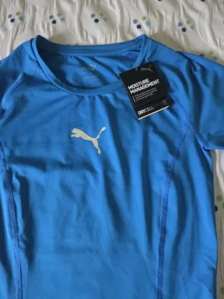 Camiseta Puma Mujer Talla S Azul