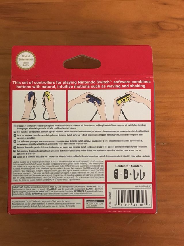 Joy-Con Nintendo Switch Azul y Amarillo originales