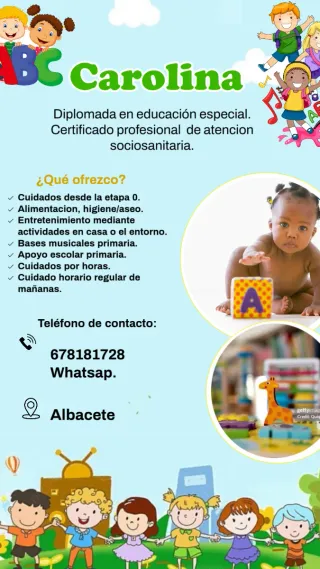 Canguro/niñera con experiencia.