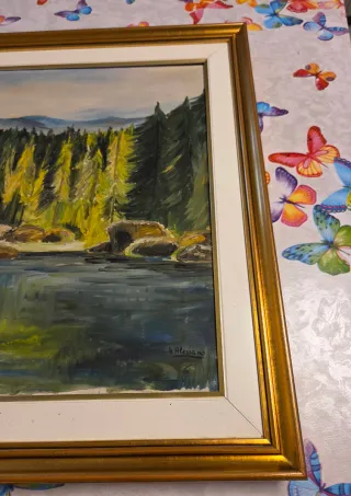 Quadro paesaggio montagna