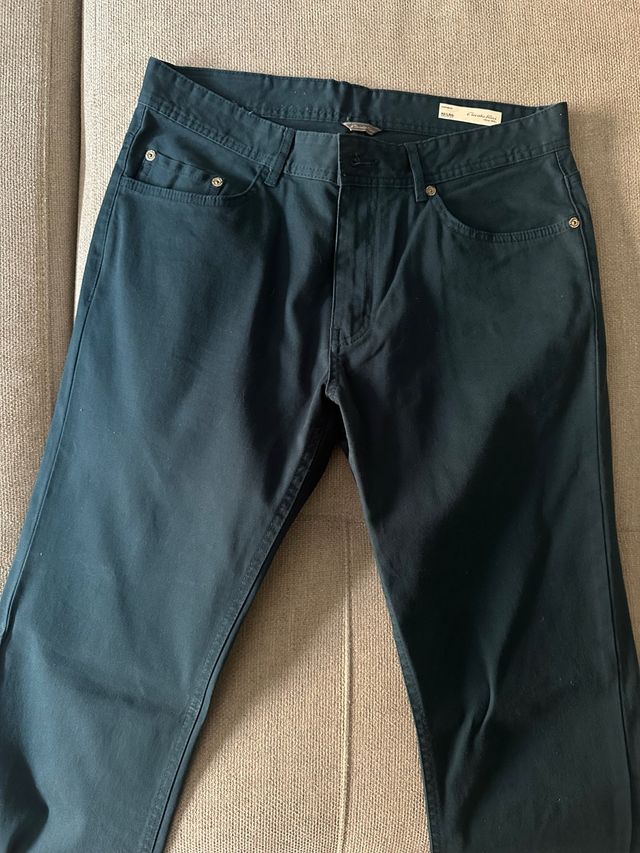 Pantalón vestir verde talla 42