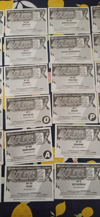 Lote cromos 2019/2020