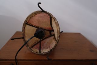 Dos lámparas Marroquí Piel y Hierro