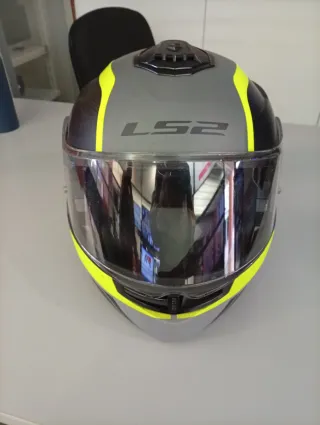 Casco LS2 Strobe II Gris y Amarillo Talla L.