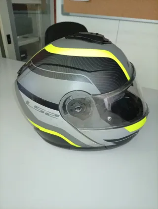 Casco LS2 Strobe II Gris y Amarillo Talla L.