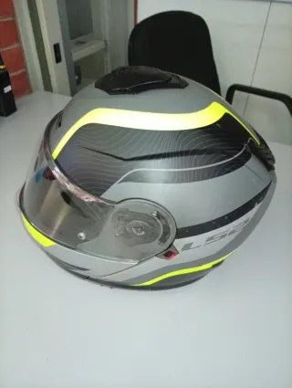 Casco LS2 Strobe II Gris y Amarillo Talla L.