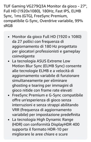 Monitor Gaming Asus VG279Q3A Full HD 27