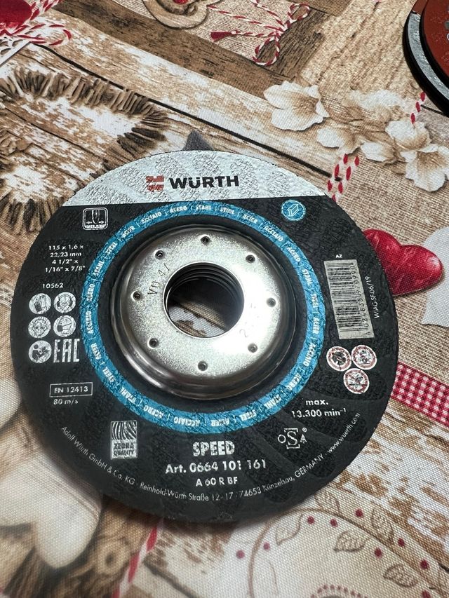 Disco taglio Wurth 115mm 5 pezzi