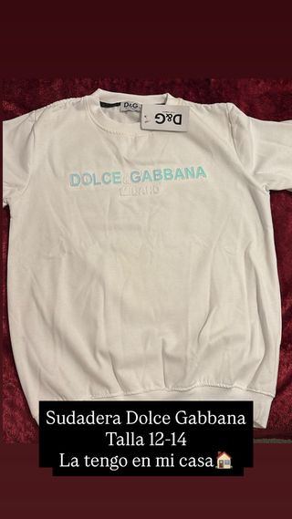 Sudadera Dolce & Gabbana Blanca Talla 12-14