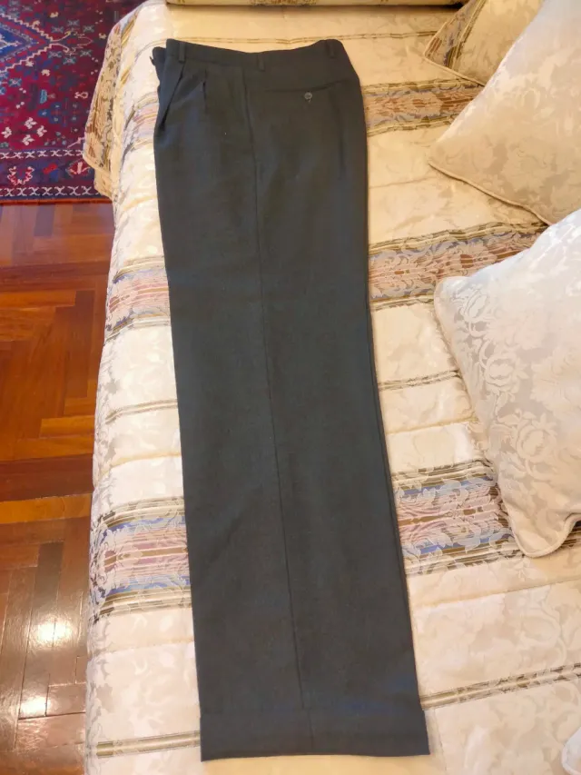 Pantalone classico uomo tg 46 con pence