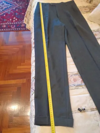 Pantalone classico uomo tg 46 con pence