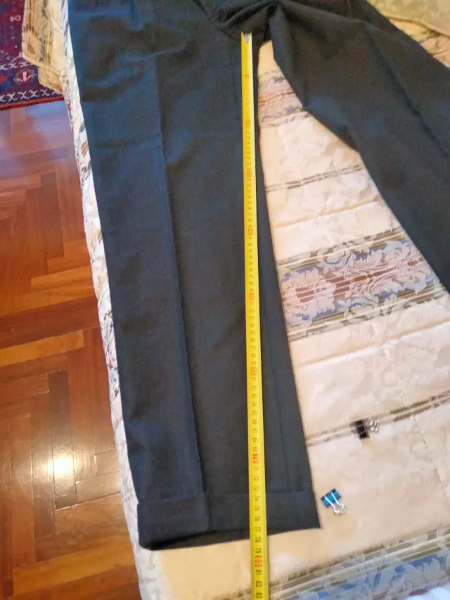 Pantalone classico uomo tg 46 con pence