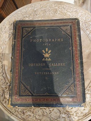 Álbum de Fotos Antiguo Dresden Gallery 1860/80
