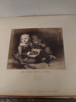 Álbum de Fotos Antiguo Dresden Gallery 1860/80