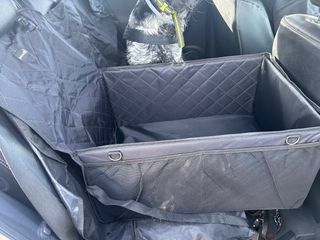 Cesta Viaje Perro Negro/Gris.