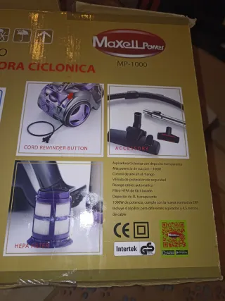 Aspiradora Ciclónica 1000W