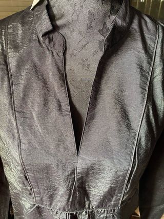 Camisa premamá H&M negra brillo