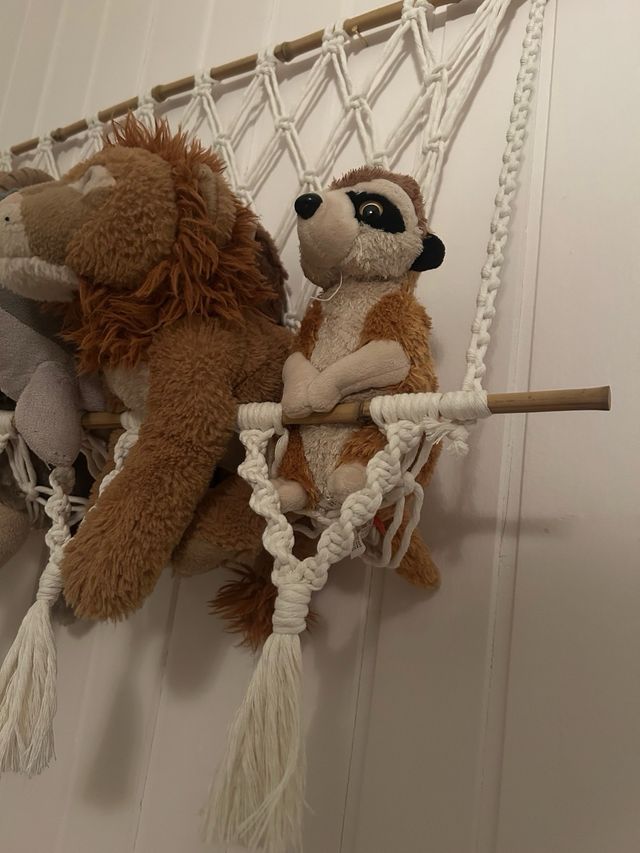 Appendiabiti in Macramé Fatto a Mano