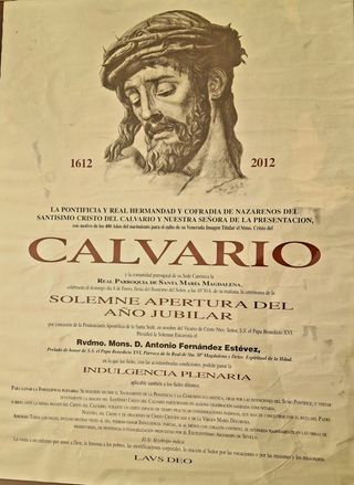 Cartel Calvario Sevilla Año Jubilar 2012