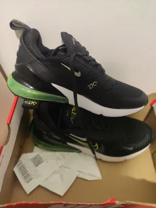 Nike Air Max 270 Zapatillas Negras y Verdes