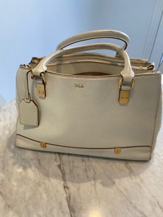 Bolso Ralph Lauren Blanco y Dorado