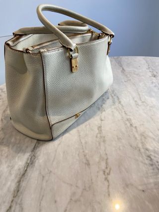 Bolso Ralph Lauren Blanco y Dorado