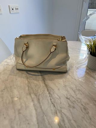Bolso Ralph Lauren Blanco y Dorado