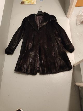 Abrigo de piel auténtico - sin usar - nuevo