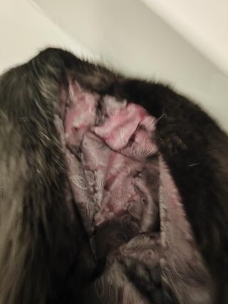 Abrigo de piel auténtico - sin usar - nuevo