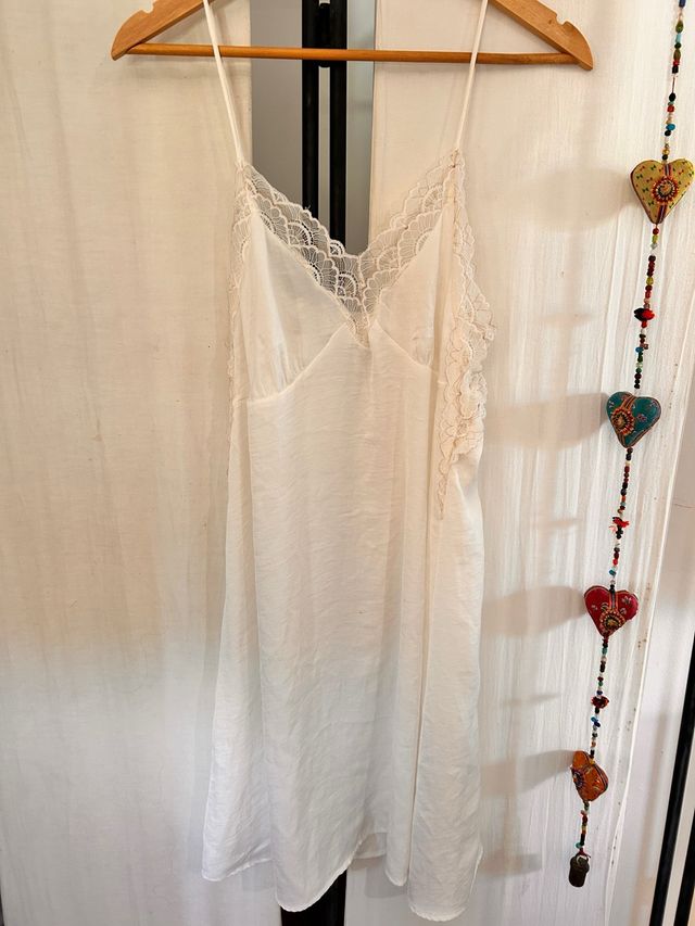 Camisón encaje blanco talla M