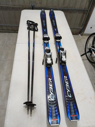 Esquís Head Cyber 24x 170 + Bastones