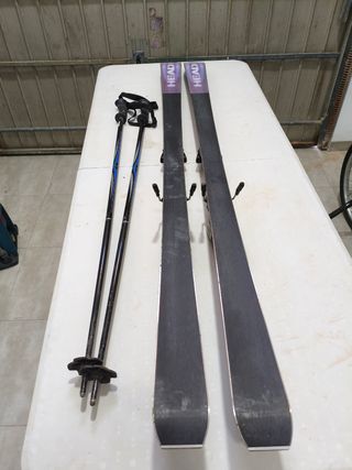 Esquís Head Cyber 24x 170 + Bastones