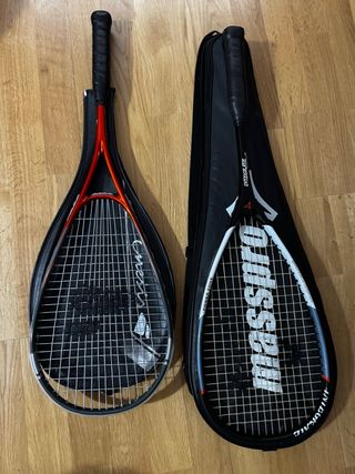 Raquetas de Squash y Tenis con Fundas