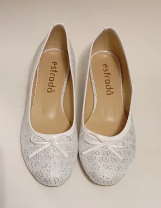 Ballerine Estrada' tg 38 bianche
