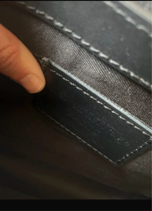 Bolso Negro Maison Heritage Dorado